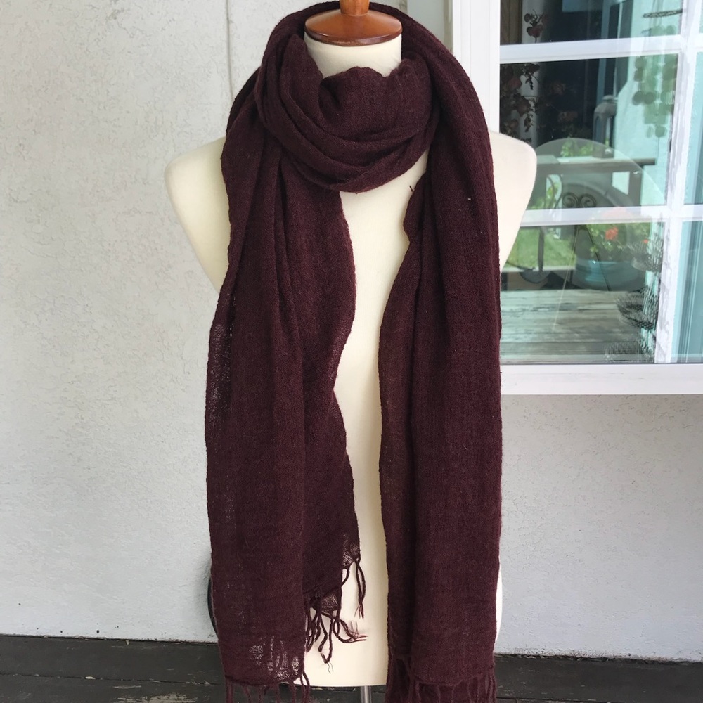 Burgundy Scarf